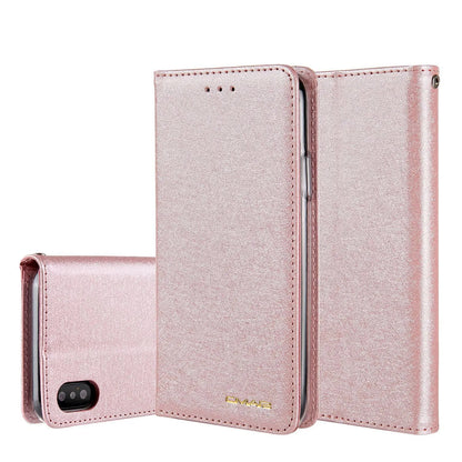 Black PU leather flip phone case for iPhone with open card holder slots