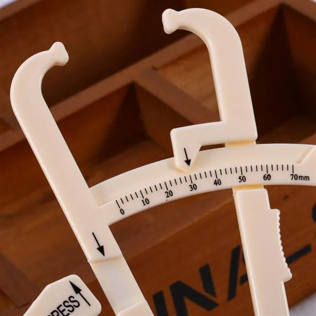 Acrylic fat caliper for body fat measurement with 200mm range
