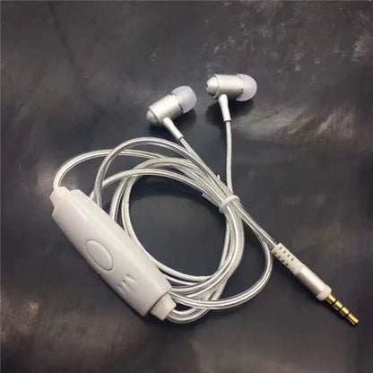 Magic Light LED Earphones in blue, green, or pink with aluminium alloy shells and EL light lines syncing to music rhythm.