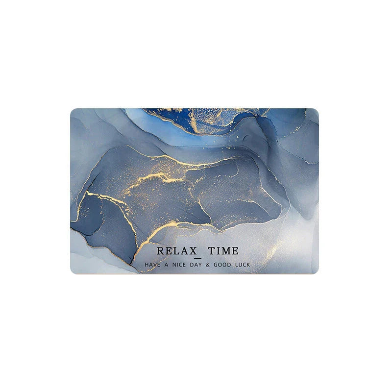 Diatom Anti-Slip Floor Mat in Various Marble Colors and Sizes for Bathroom, Kitchen, and Home Use