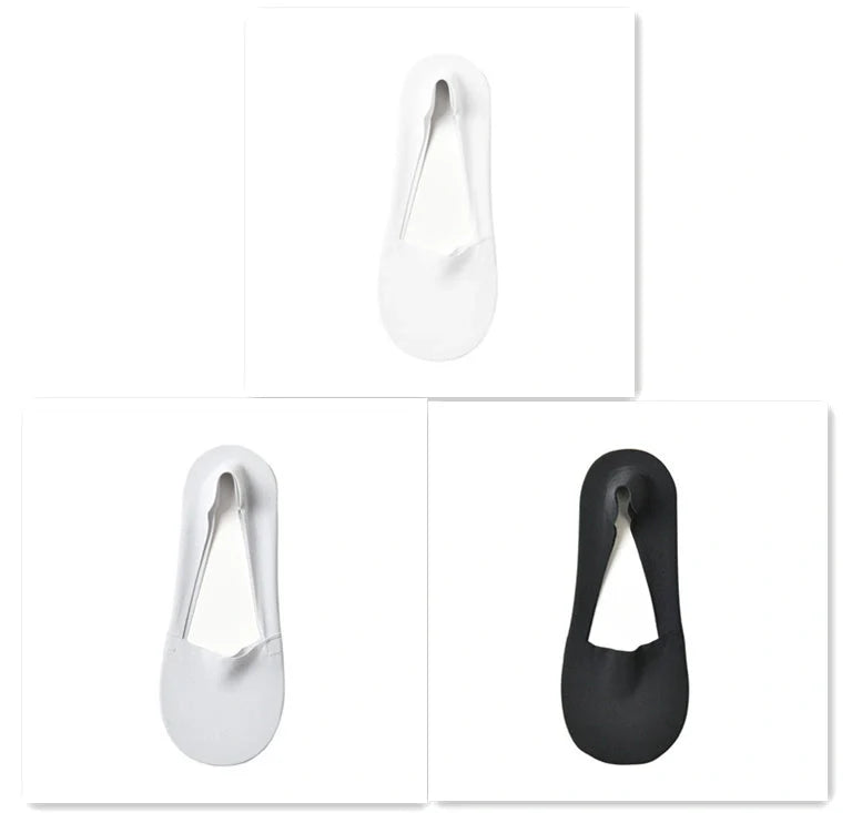 Stylish women's non-slip silicone socks in various colours for fashion and safety