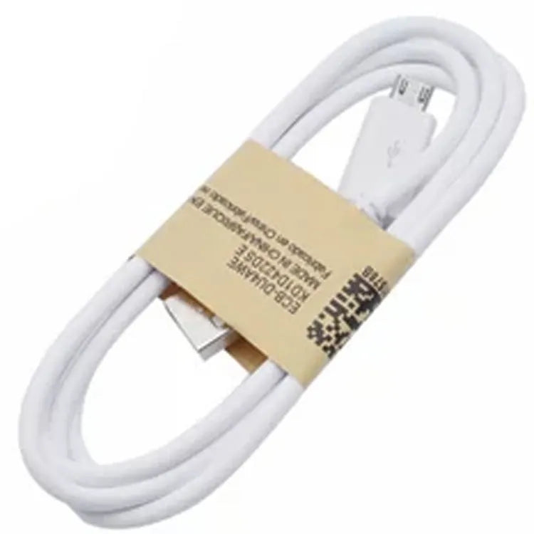 Android micro USB data cable 1 metre length black or white charging and sync cable