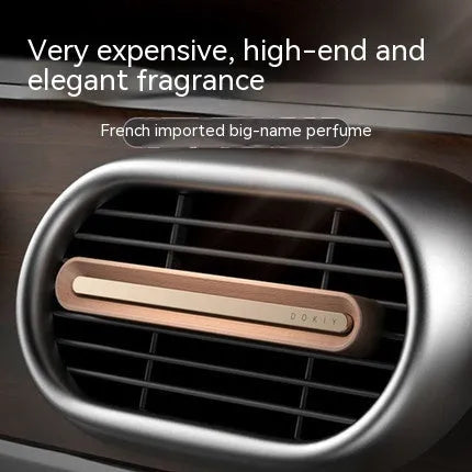 87.5cm long car vent clip aromatherapy ornament in walnut and metallic grey colours