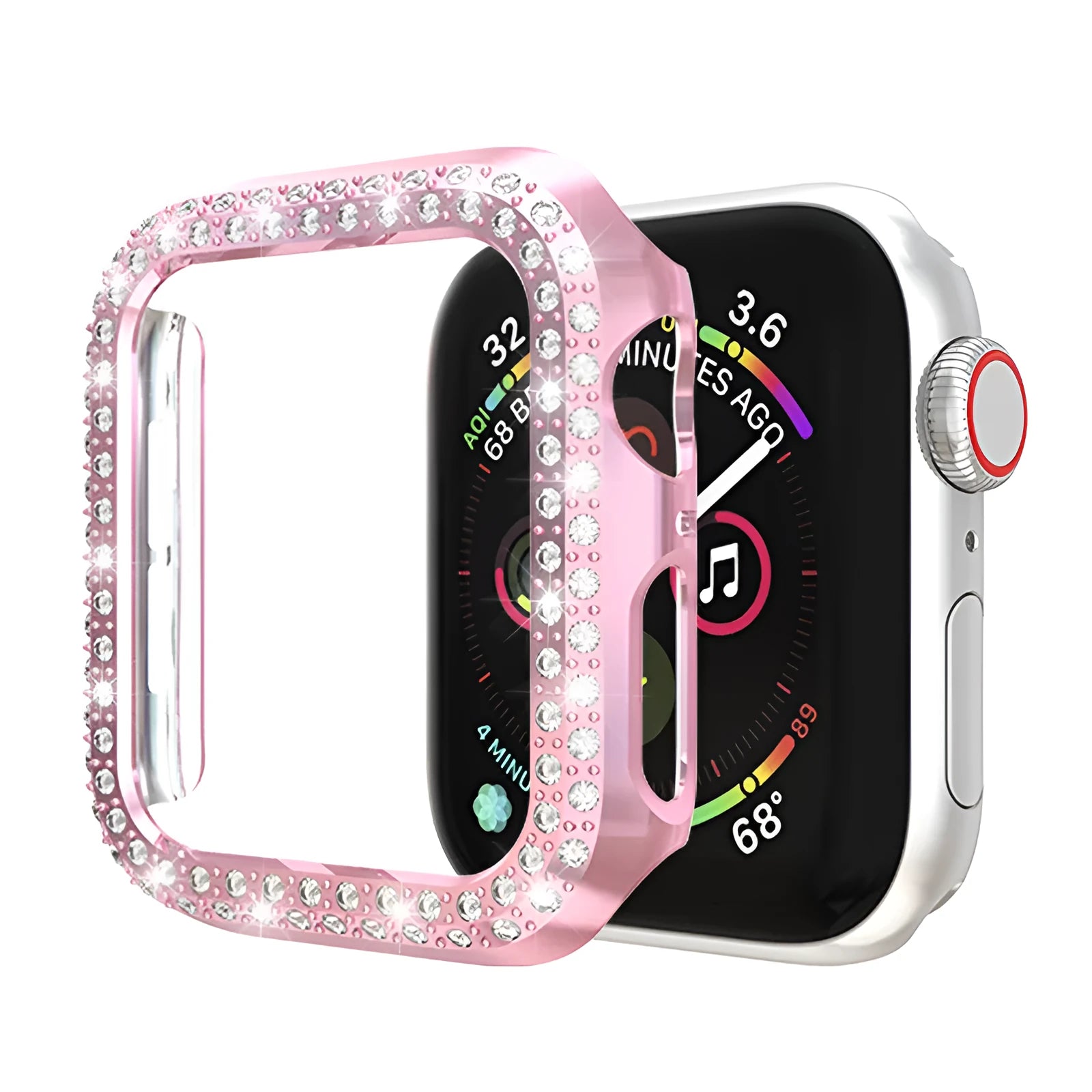 Hard polycarbonate protective case for Apple Watch in multiple colours and sizes