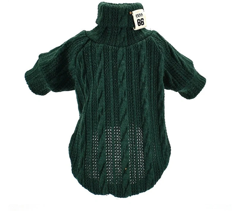 Cosy dog turtleneck sweater in various colours and sizes for small to medium pups