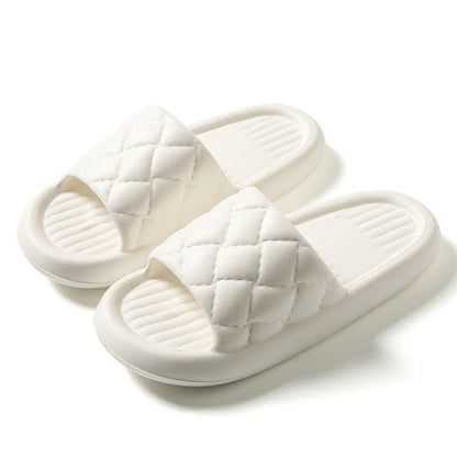 Comfortable home slippers with non-slip soles, featuring breathable and waterproof EVA material in a variety of stylish colors.