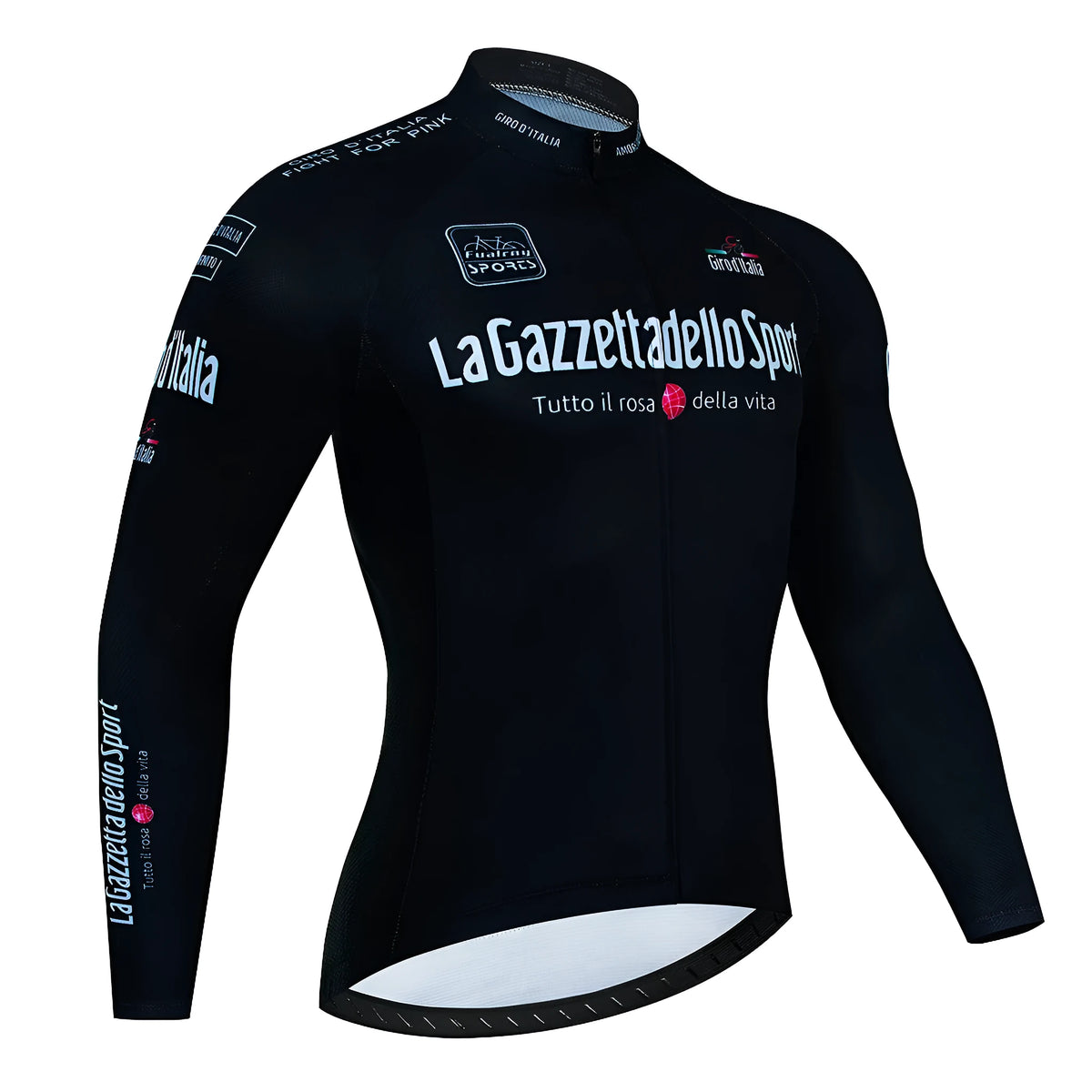 Men's long sleeve mountain bike cycling jersey in patterned colour with breathable fabric
