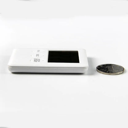 Digital kitchen timer with magnetic back showing countdown display in black or white options
