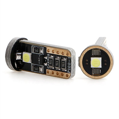T10 W5W LED car light in blackboard white colour with 23mm by 9mm dimensions