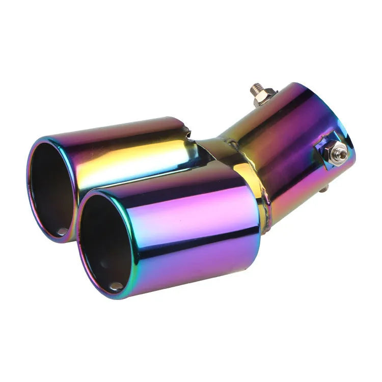 Universal stainless steel exhaust pipe tip extension for car customisation