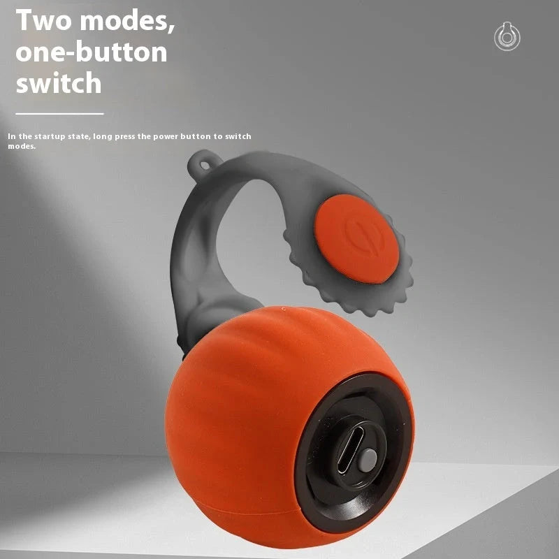 Gravity-activated cat toy ball with automatic motion for endless feline fun