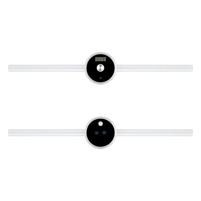 Multifunctional LED cabinet light with clock, motion sensor, and versatile features for home and office organization