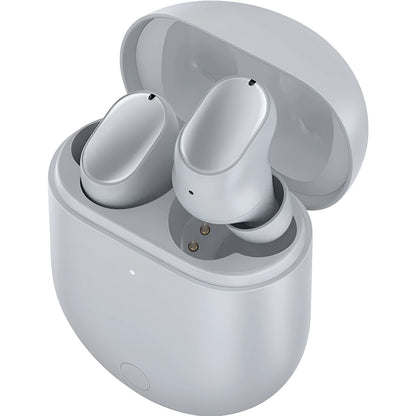 Wireless Bluetooth headset with active noise cancelling in ice crystal grey colour