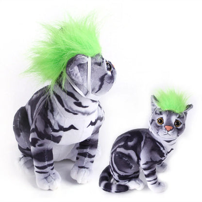 Adjustable dog wig for pets in various colours with elastic chin strap
