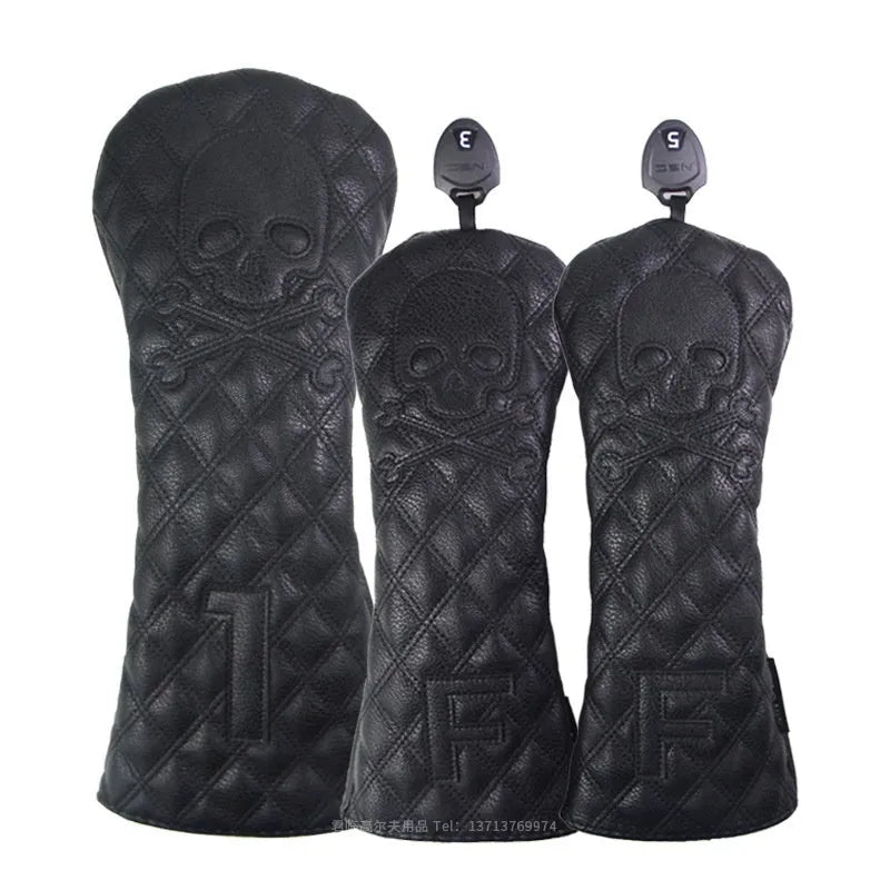 Golf waterproof protective cover for wooden poles in black and white options