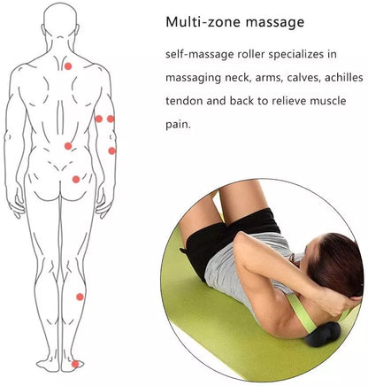 Yoga Column Peanut Ball EPP Foam Shaft Set for core strength and physical therapy