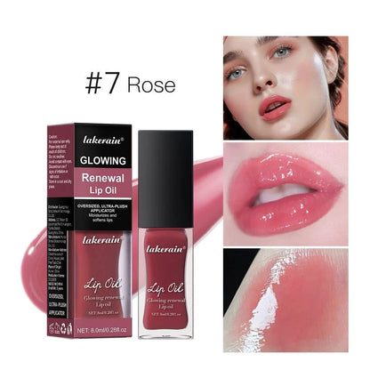 Glow Lip Gloss tube with 8ml capacity showing coral shade and applicator