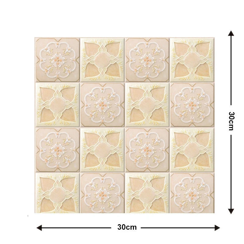 Moisture-proof brick wallpaper sticker for kitchen and bathroom walls