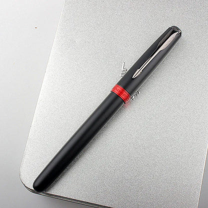 Stainless steel ballpoint pen with 0.5mm nib in a selection of colours including black and silver.