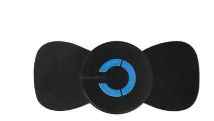 Black HQ-185 mini electric shoulder and neck massager with massage patch.