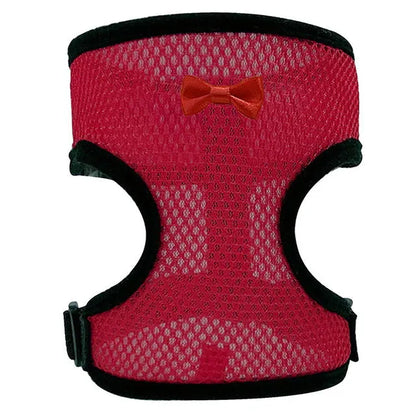 Poultry vest harness with matching collar and bow decoration for chickens and ducks