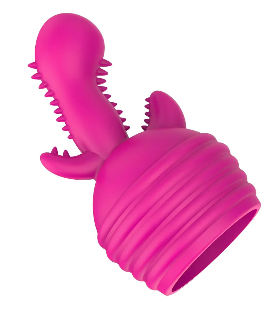 Tianlong Stick silicone vibrator, 19.6 cm length with ten frequency settings and optional headgear, rechargeable adult toy