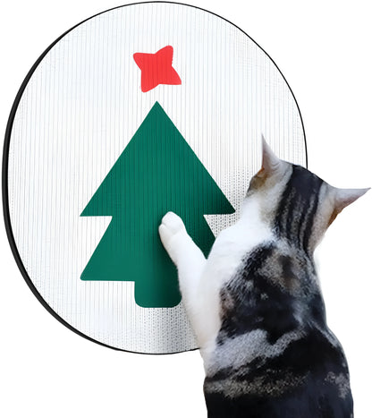 Wall mounted cat scratching board measuring 35x44 cm with corrugated cardboard surface