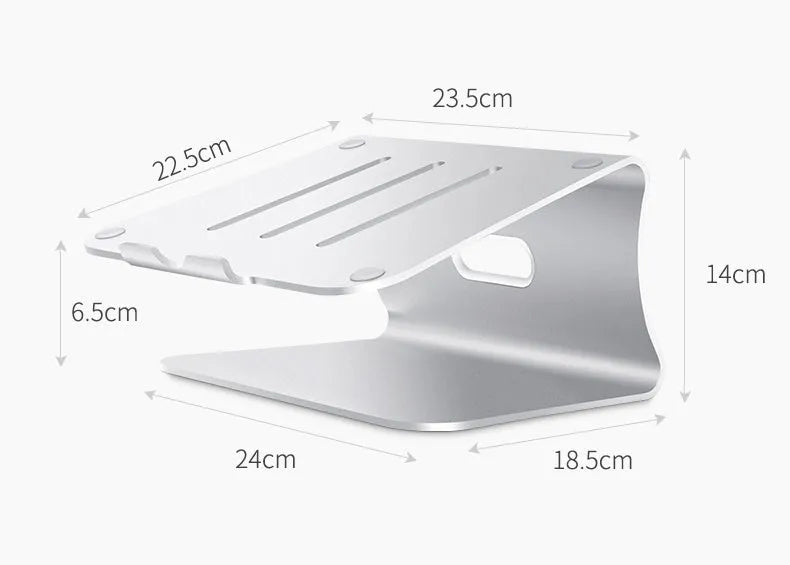 High heat dissipation bracket for notebook in grey with rotary design and 4.07mm aluminium alloy