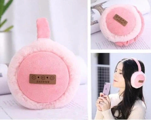 Bluetooth Earmuffs Headphones in various colors with plush lining for winter warmth