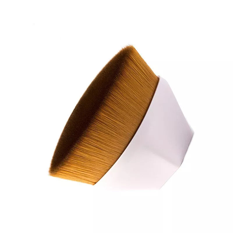 Soft synthetic foundation brush kit for flawless makeup application in black, white, and pink