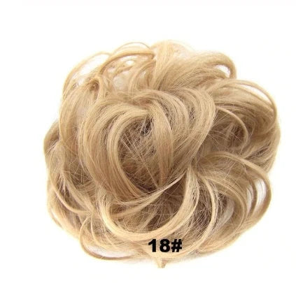 Hair ring wig in various colours from 1# to Burg, showing synthetic fibres and natural hairline for temporary styling
