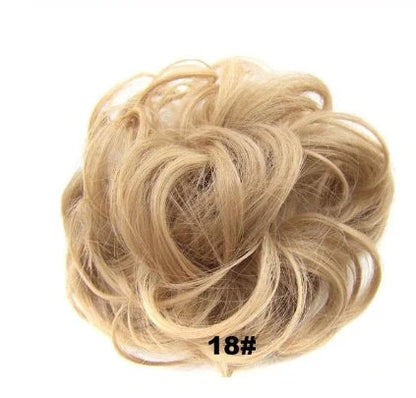 Hair ring wig in various colours from 1# to Burg, showing synthetic fibres and natural hairline for temporary styling