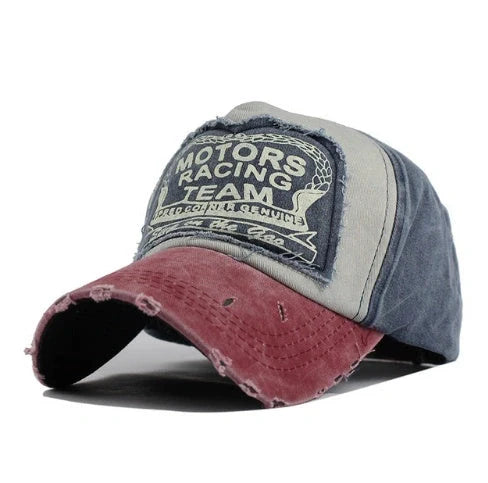 Cotton Baseball Hip Hop Cap with extended visor in vibrant colours