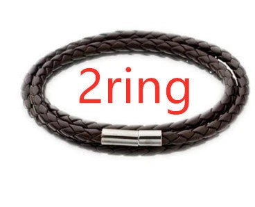 A personalized leather bracelet with engraved beads, a thoughtful gift for men