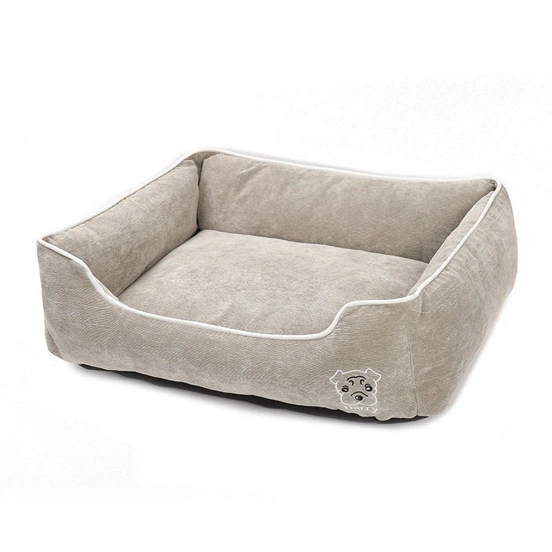 Bite resistant corduroy pet kennel in various sizes and colours