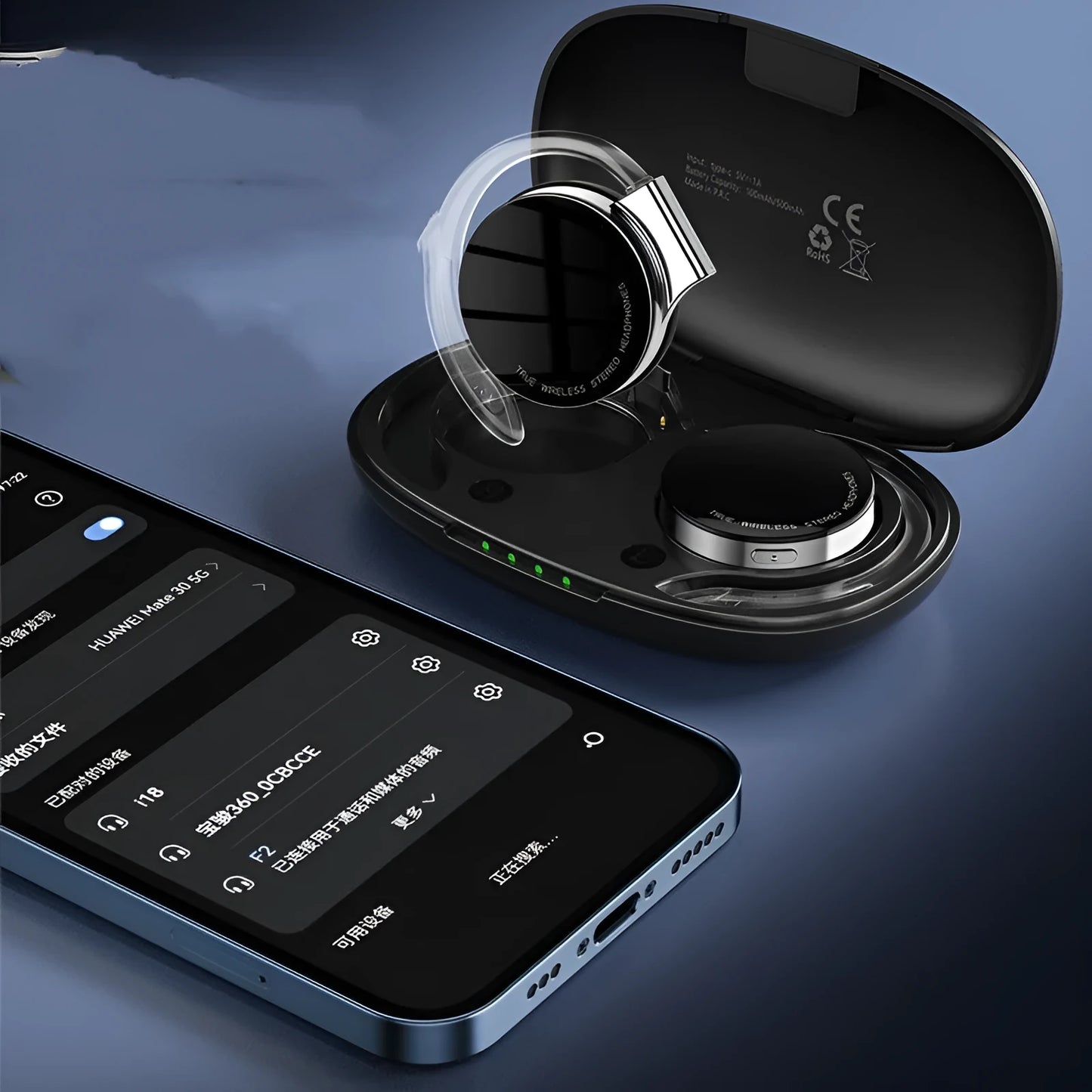 Black and white wireless Bluetooth sports earphones with in-ear ear plug design.