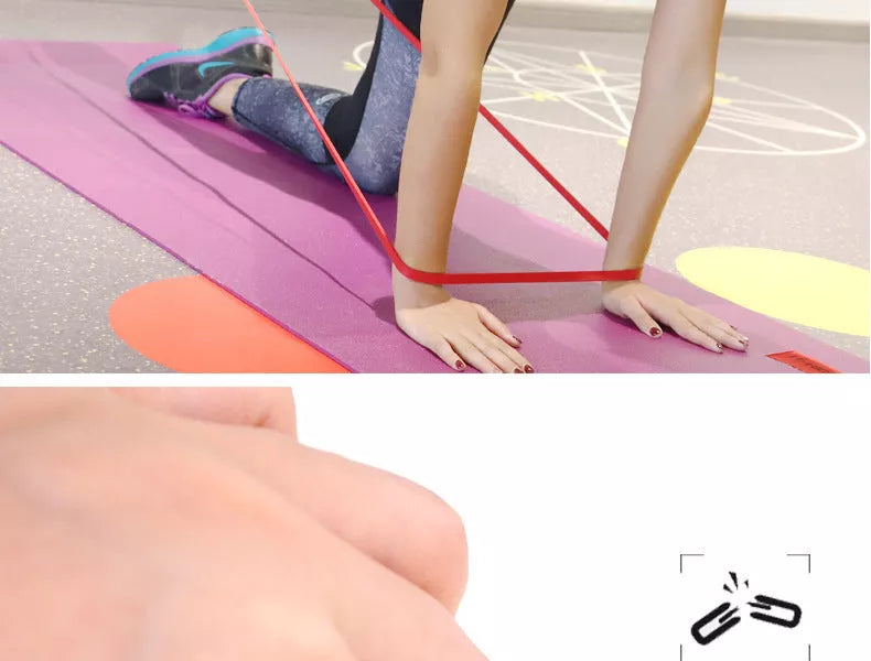 Adjustable Yoga Pull Rope for stretching and pull-up assistance in various colours