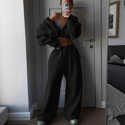 Long sleeve polyester sports tracksuit set in a choice of seven colours