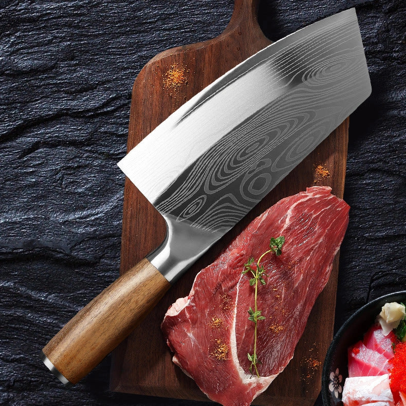 Stainless steel kitchen knife with 40cr13 steel blade for precision cutting