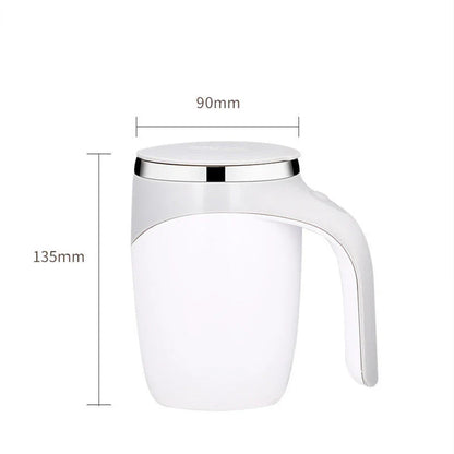 Premium Rechargeable Electric Stirring Mug for Coffee, Tea, and Beverages - Automatic Blending, Durable Construction, Cordless Convenience