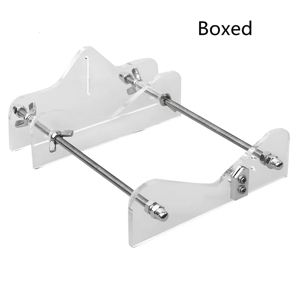 Black metal glass bottle cutter tool with adjustable stand for 0.5-2 inch diameter bottles