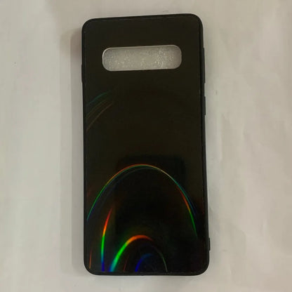Rainbow mirror glitter phone case with slim-fit TPU PC acrylic back cover and precise cutouts