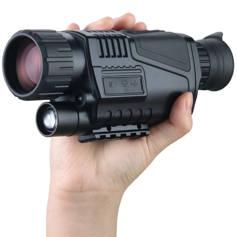 Infrared digital night vision telescope with rubber-coated body and 40mm lens for outdoor use