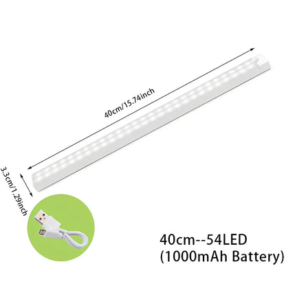 Wireless LED motion sensor night light with magnetic mounting in various sizes