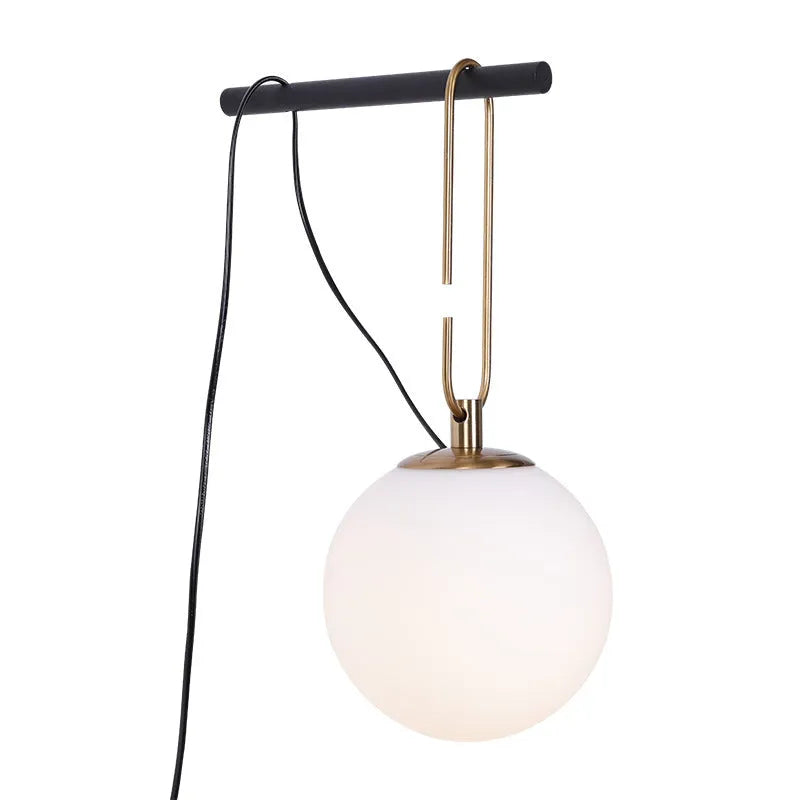 Nordic creative glass wall lamp with modern design and three light colour options