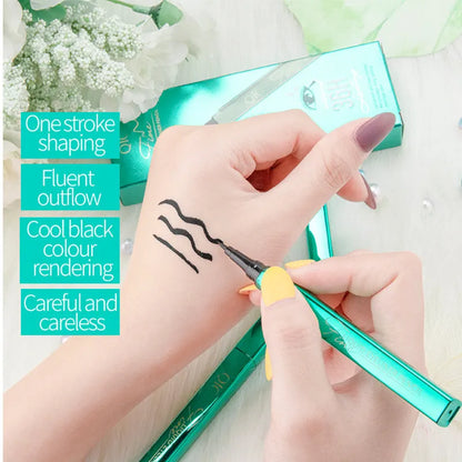 Beginners eye liner in jade green, 1g, with long-lasting makeup effect and warm water removable formula