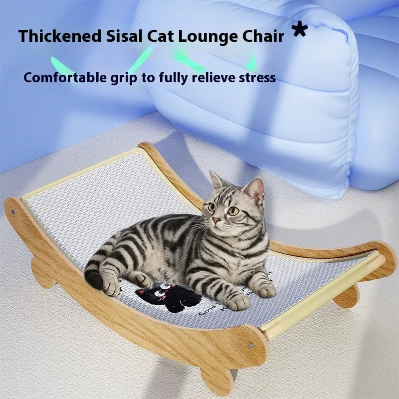 U-shaped sisal cat scratch board and nest available in three sizes.