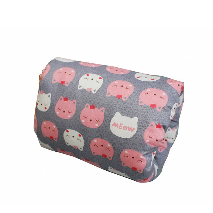 Adjustable nursing pillow with various color options, designed to provide comfort and support for breastfeeding mothers