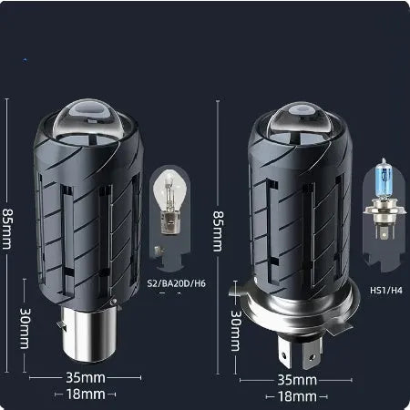 Chunfeng 150NK motorcycle LED headlight conversion bulb with integrated far and near beam