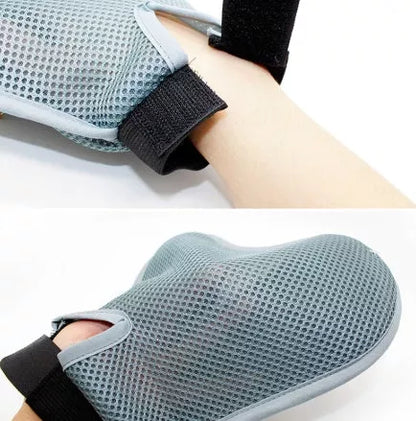 Steel Needle Pet Massage Gloves for effective grooming and pet massage